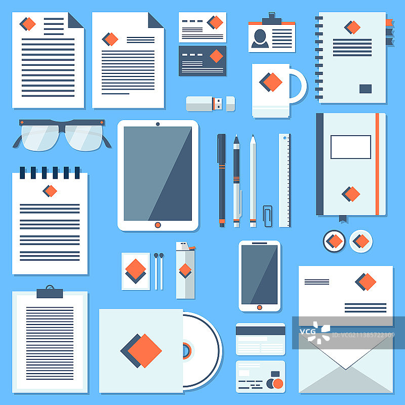 现代扁平设计元素合集图片素材