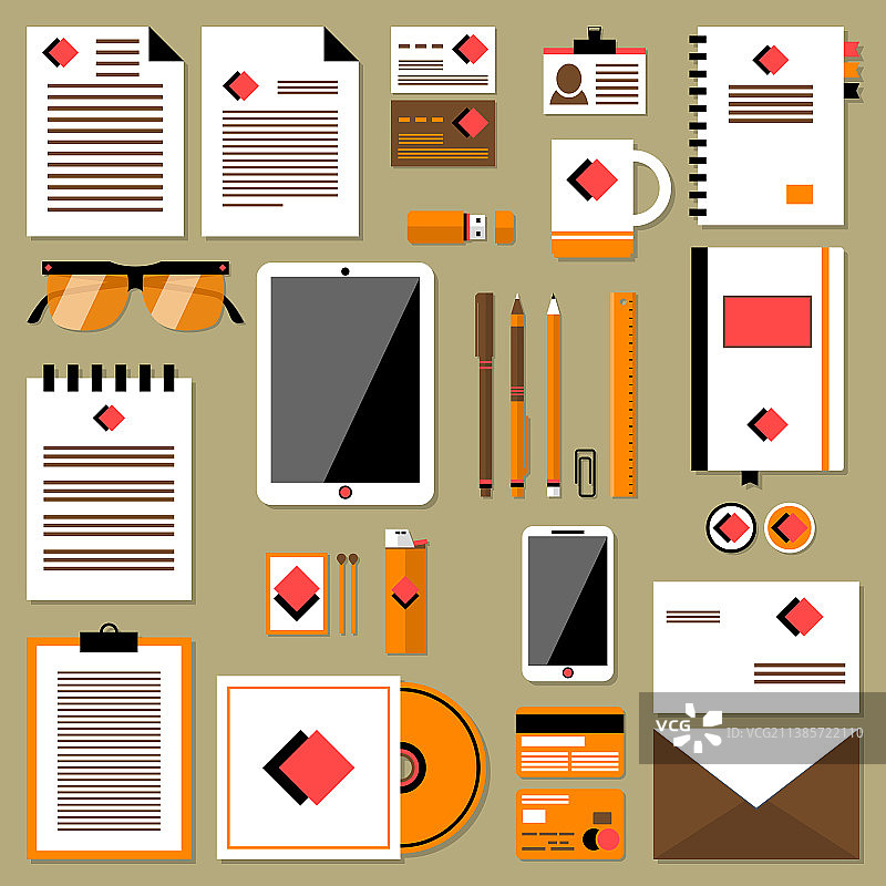 现代扁平设计元素合集图片素材