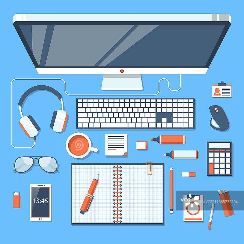 扁平现代设计概念图片素材