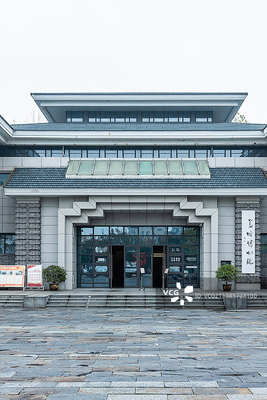 中国江苏泰州姜堰博物馆大门图片素材