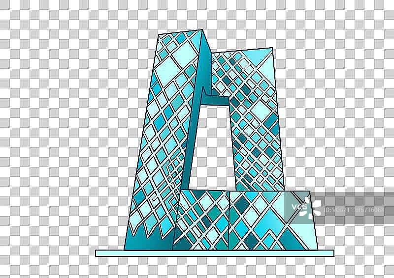 北京中央电视台总部大楼免抠图片素材