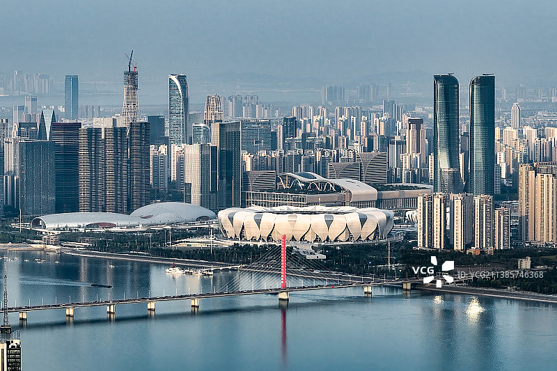 杭州亚运会主会场城市全景图片图片素材