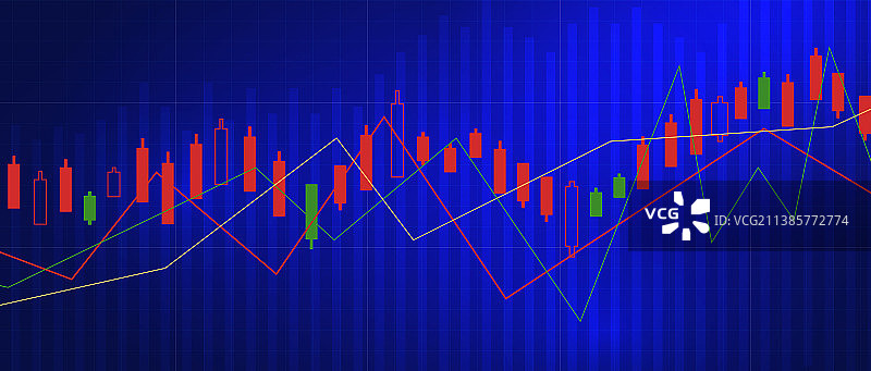 投资理财股票走势图图片素材