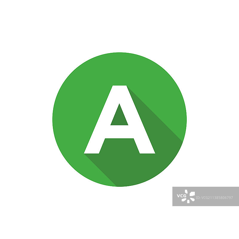 字母文本符号扁平图标A字母与长图片素材