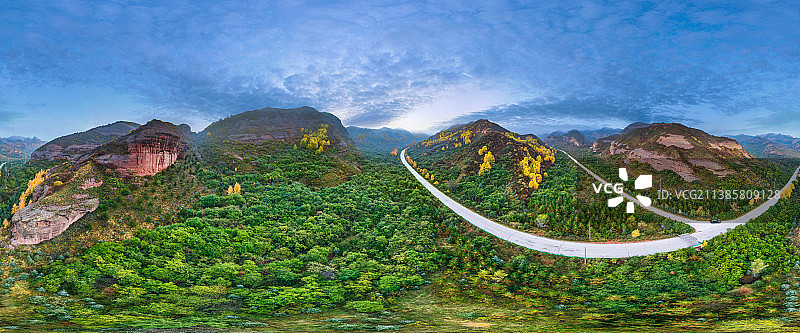 火石寨国家地质（森林）公园全景图片素材