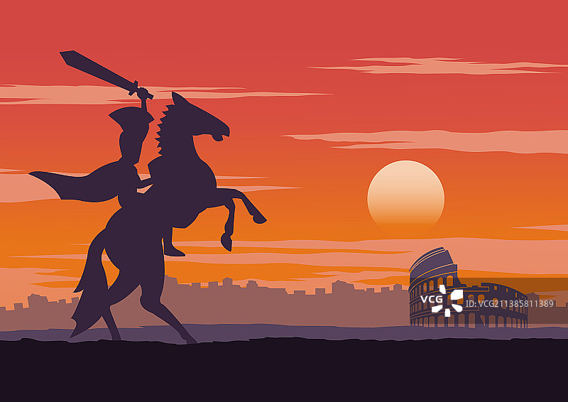 骑士骑马获胜图片素材