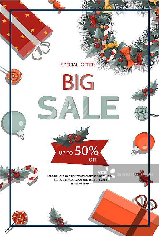 圣诞节促销卡通banner图片素材