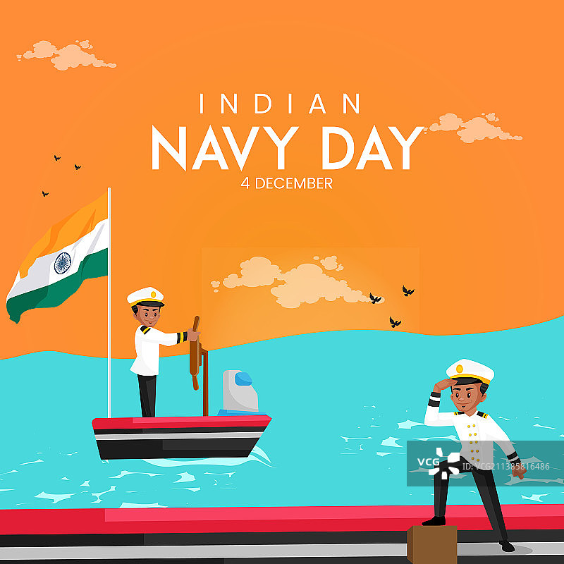 印度海军日banner设计图片素材