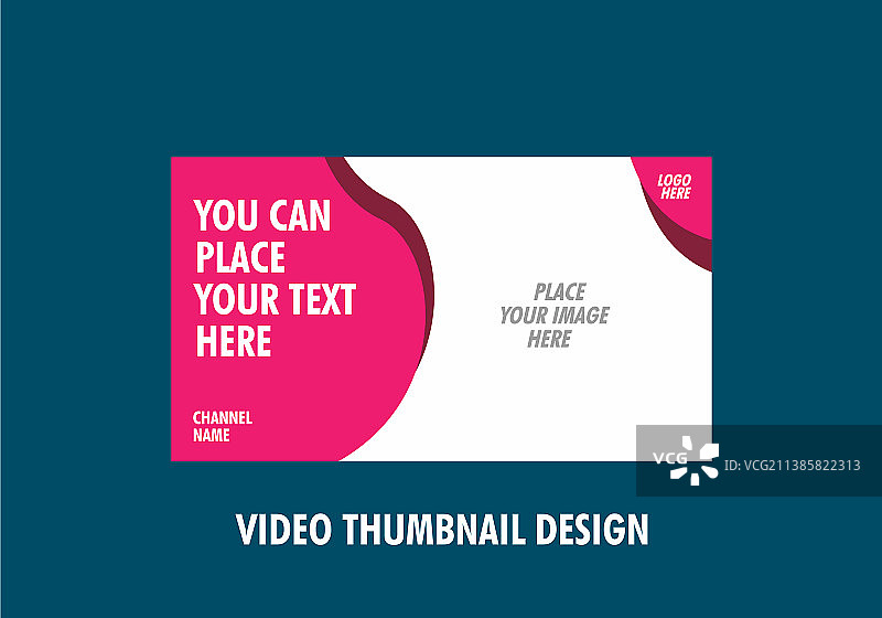 独特的彩色视频缩略图图片素材