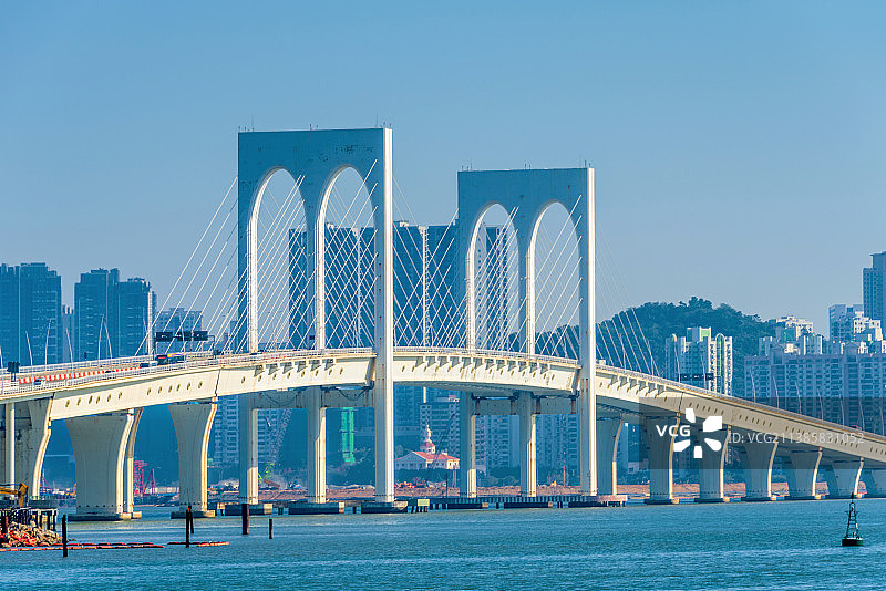 中国澳门西湾大桥风光图片素材