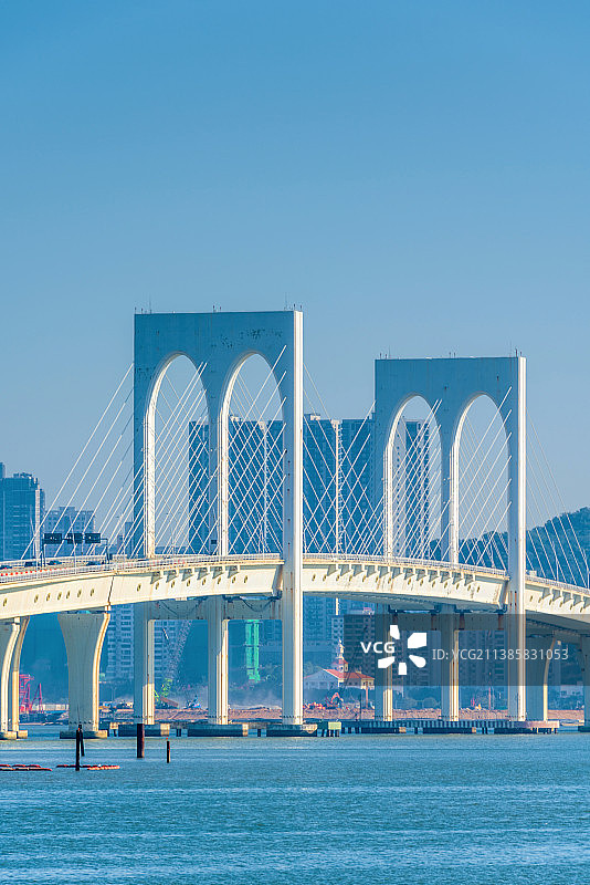 中国澳门西湾大桥风光图片素材
