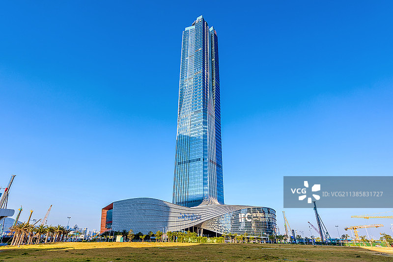 中国广东珠海横琴新区城市风光图片素材