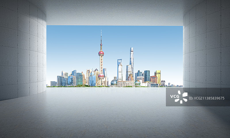 上海城市风光建筑空间图片素材