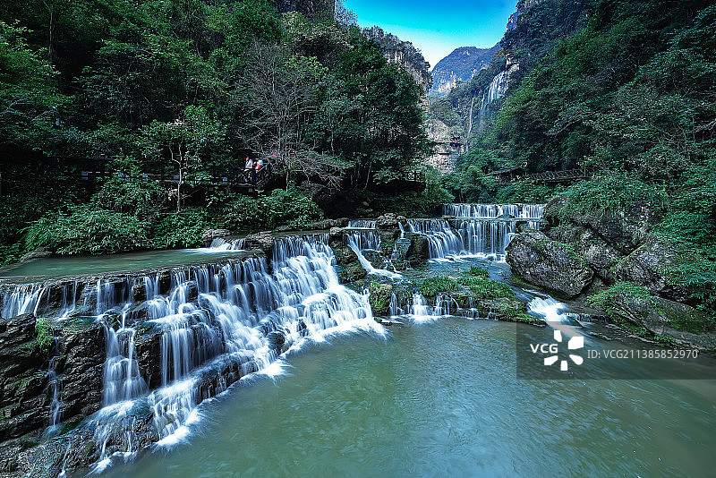 三峡大瀑布图片素材