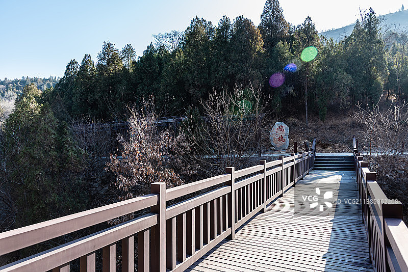 中国安徽皇藏峪的福桥图片素材