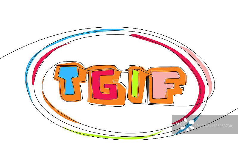 励志单线连续绘图图片素材