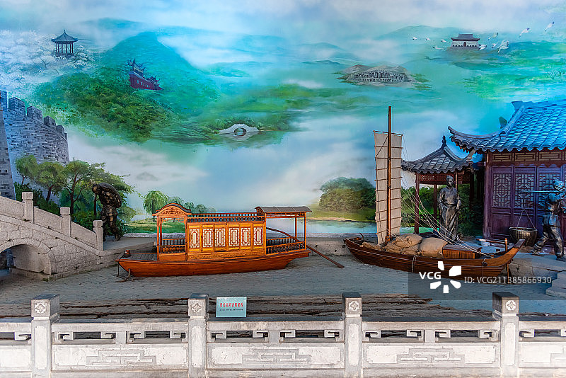 宿州博物馆的宋代运河造型建筑图片素材