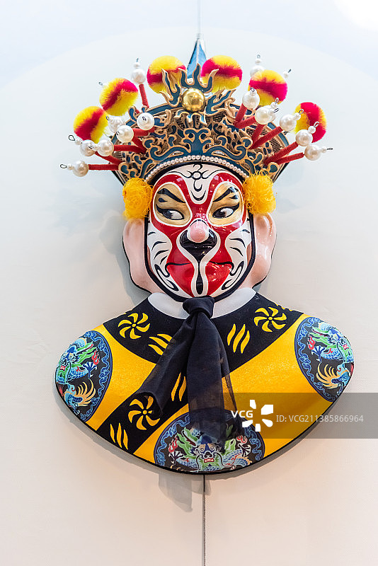 中国安徽宿州博物馆的京剧脸谱图片素材