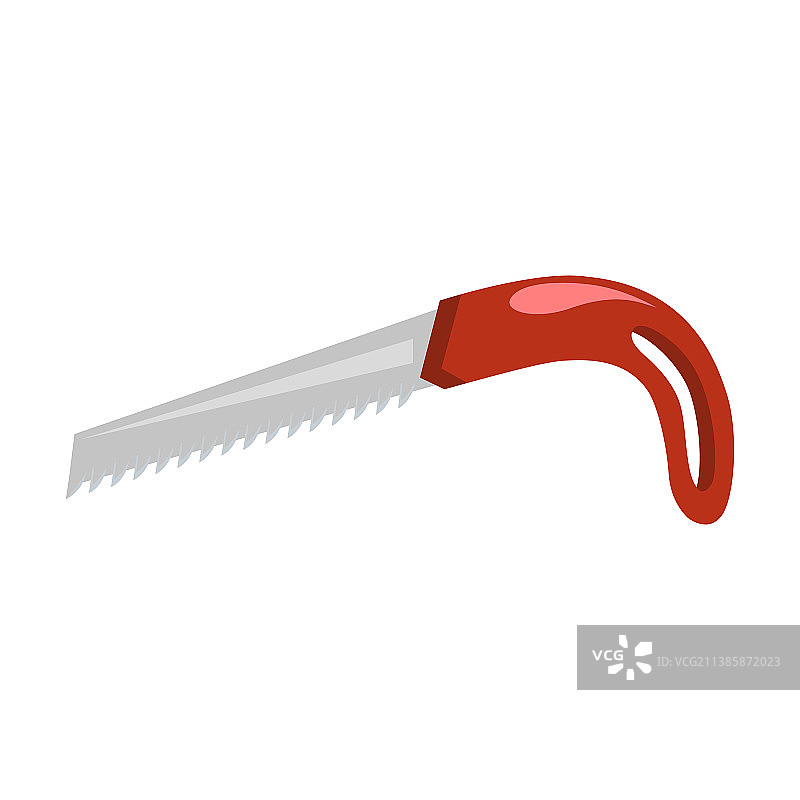 白色背景上的手锯图标图片素材