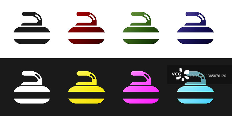 冰壶运动比赛图标图片素材