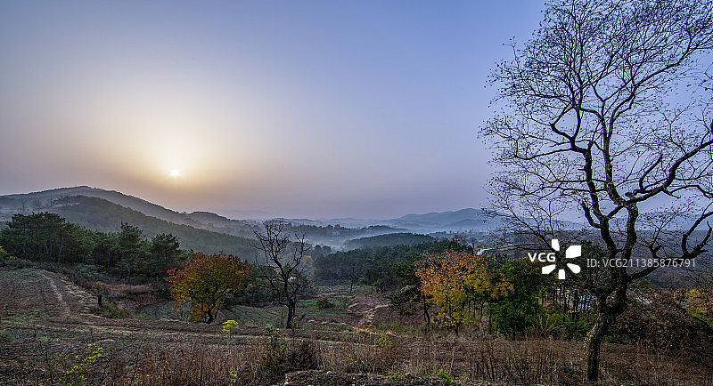 湖北大悟县秋日风光图片素材