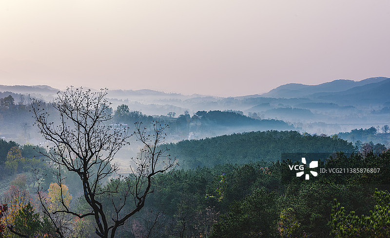 湖北大悟县秋日风光图片素材