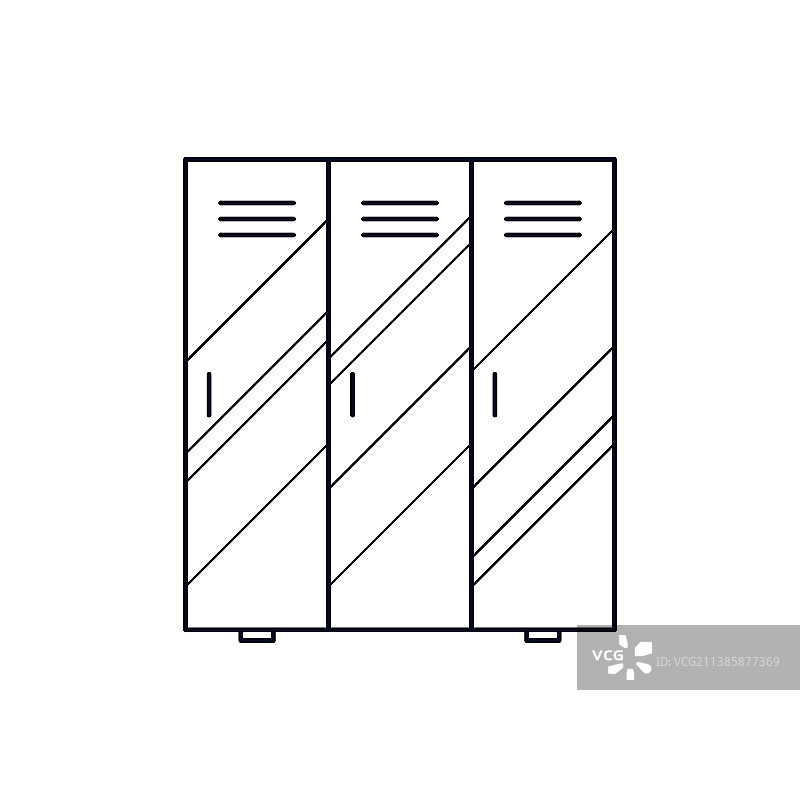 学校储物柜物品收纳图片素材