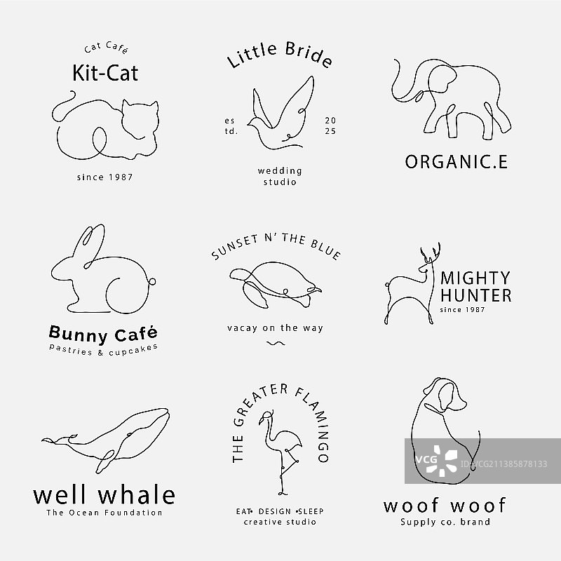 商业金融线性信息图设计图片素材