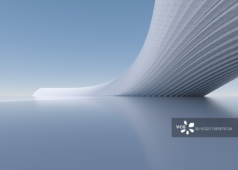 三维渲染抽象建筑空间图片素材
