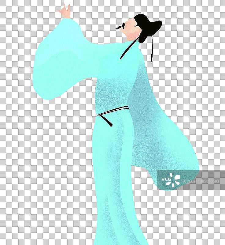 举杯邀明月李白人物元素图片素材