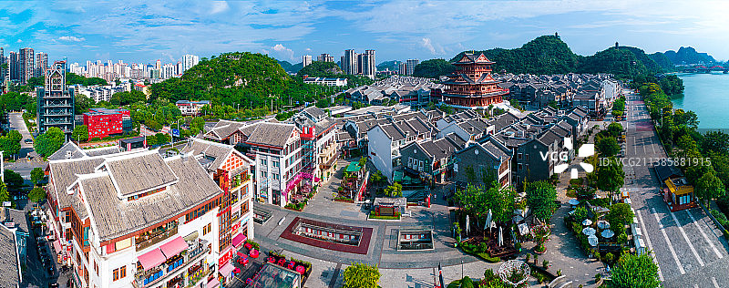 广西柳州著名景点窑埠古镇图片素材