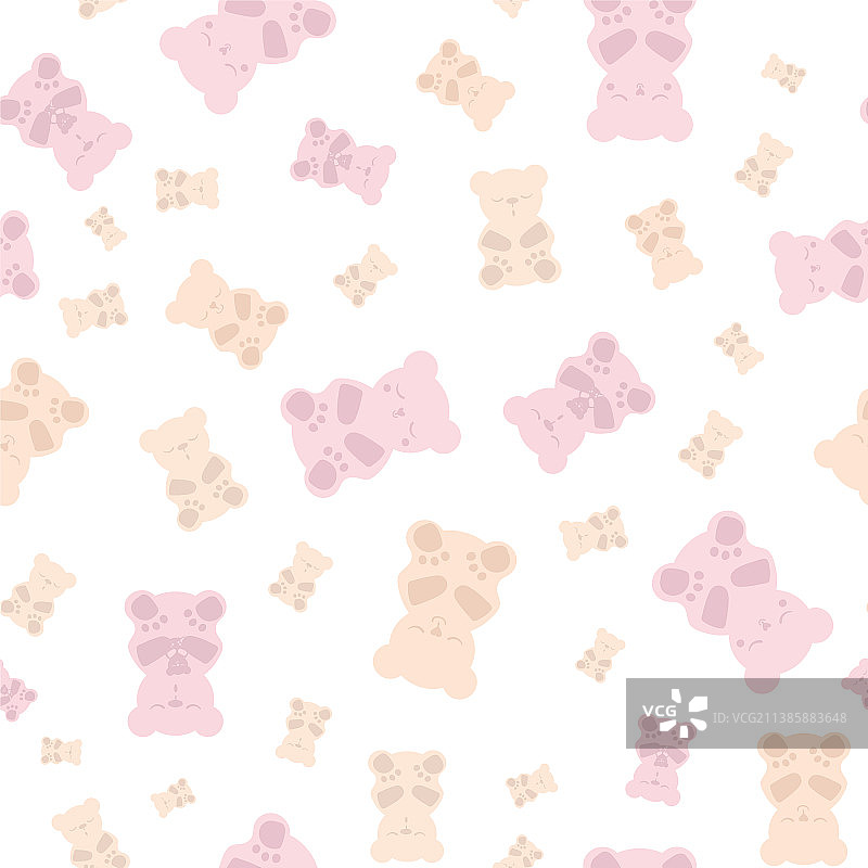 睡眠软糖无缝背景图案图片素材