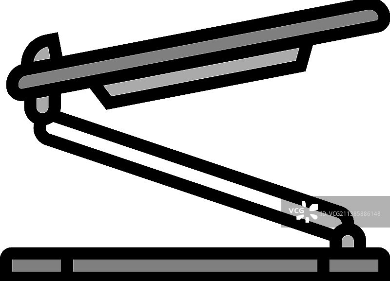 笔记本电脑支架彩色图标图片素材