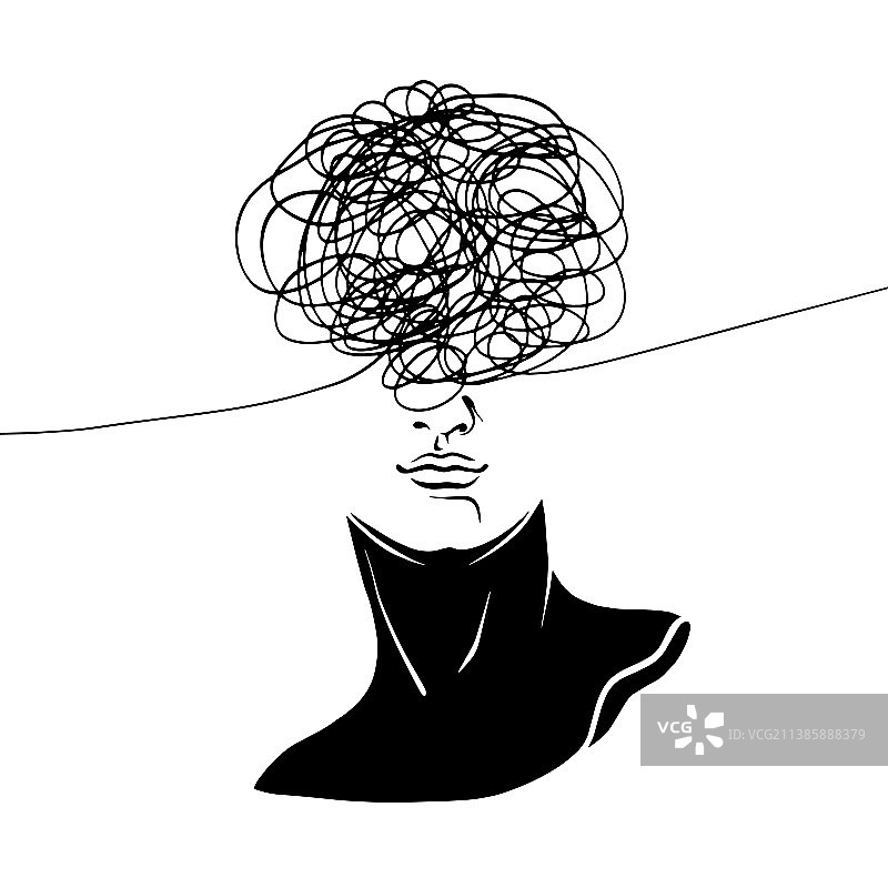 现代缠绕概念的石膏雕塑线条图片素材