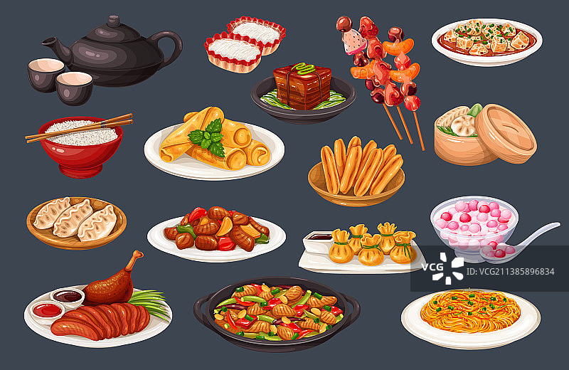 中国美食亚洲食物图片素材