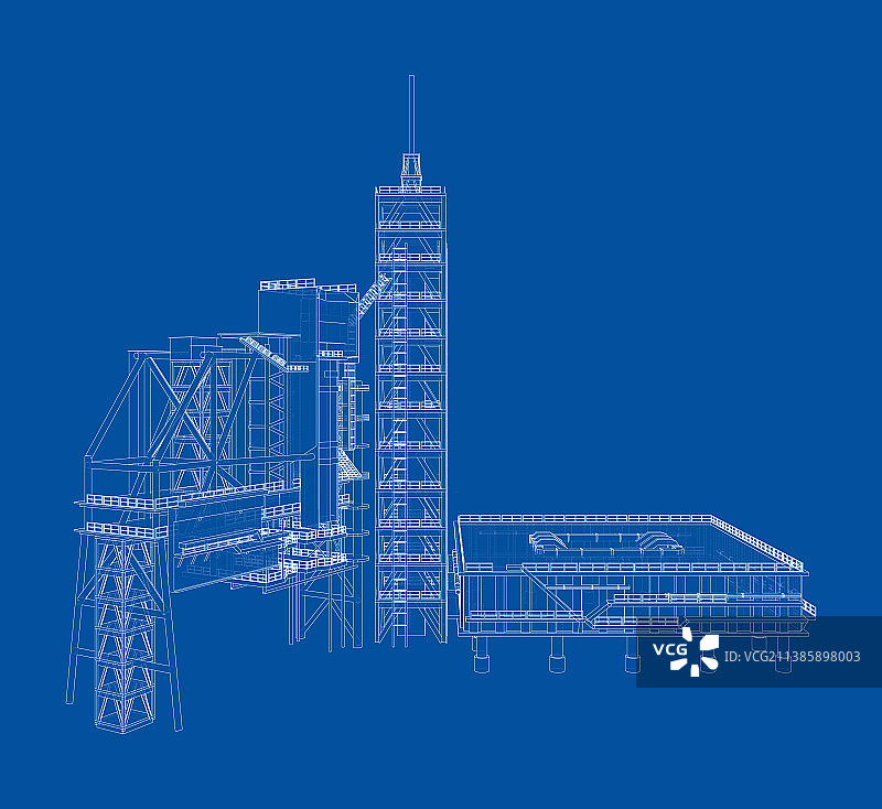 没有火箭的发射台图片素材