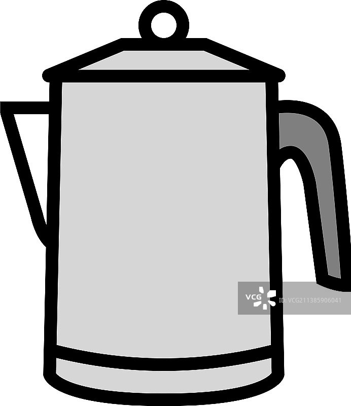 渗滤式咖啡机设备彩色图标图片素材