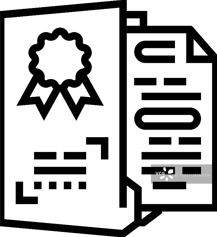 专利产品或创意文件线条图标图片素材