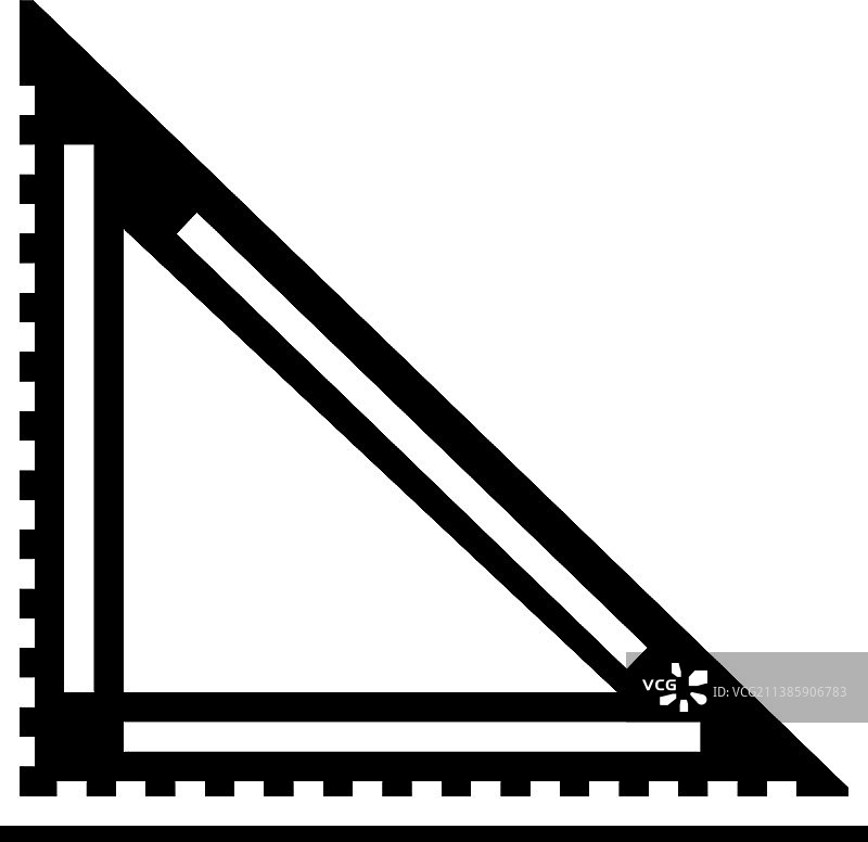 木匠工具方形布局字形图标图片素材