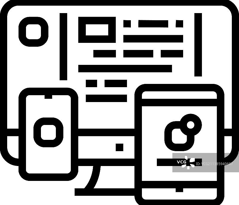 应用软件线性图标图片素材