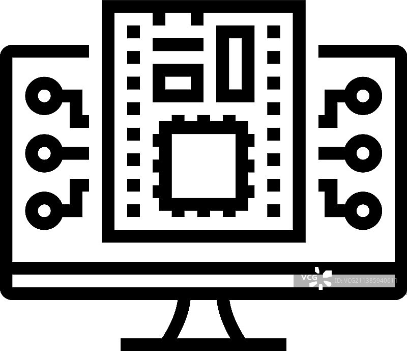 固件软件线条图标图片素材
