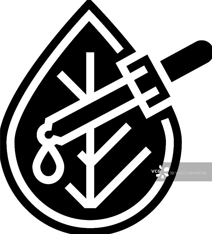 有机生物化妆品Glyph图标图片素材