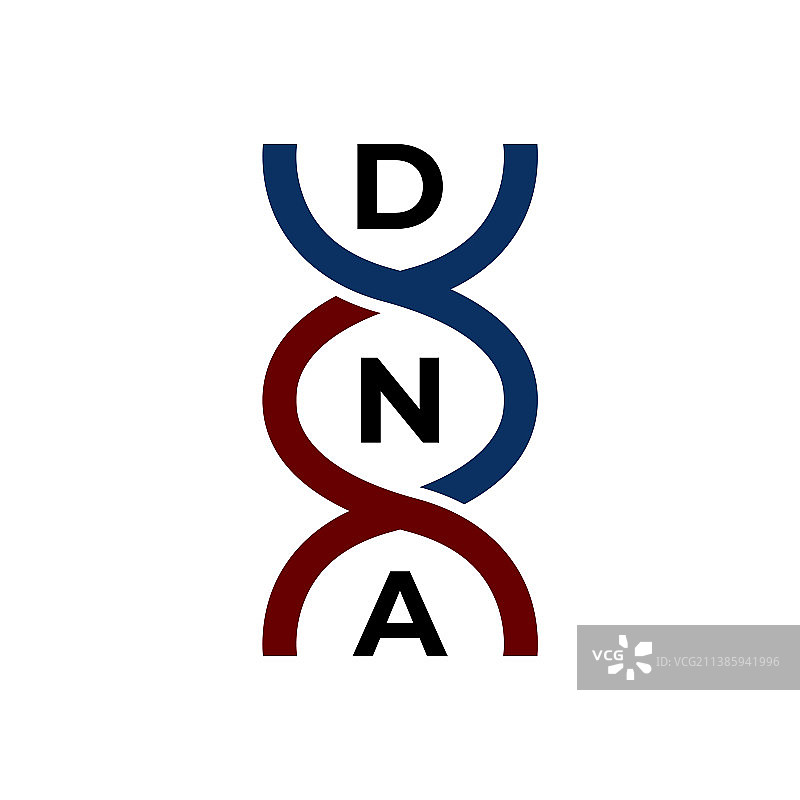 DNA符号文字标记排版标志设计图片素材