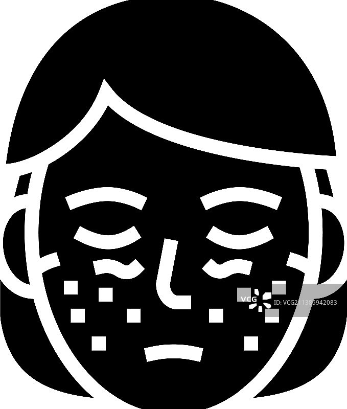 系统性红斑狼疮Glyph图标图片素材