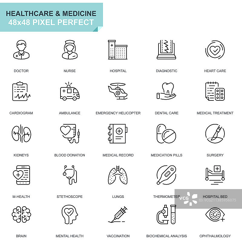 医疗图标设置图片素材