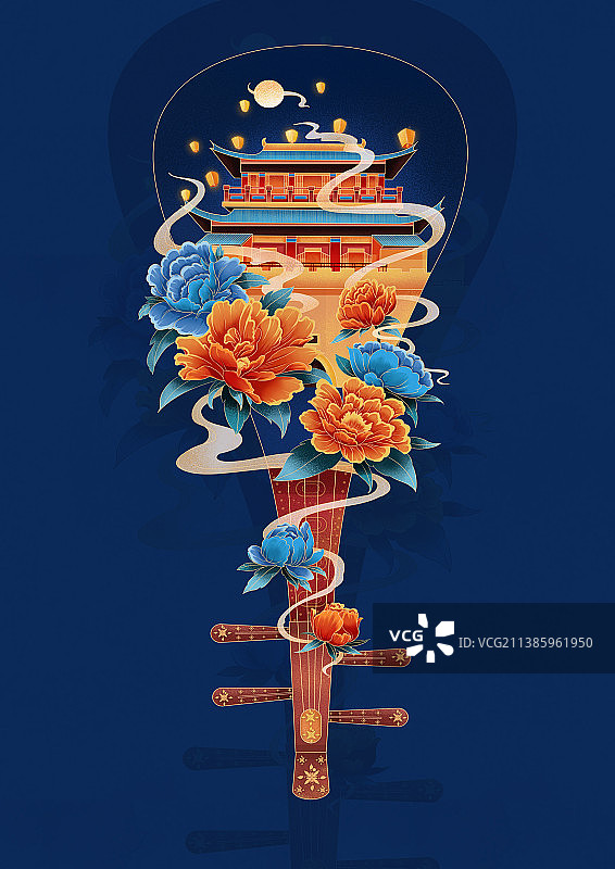 国风建筑图片素材