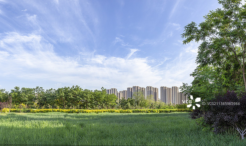 宁夏银川七十二连湖湖畔风光图片素材