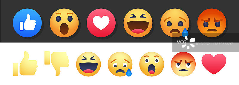 卡通气泡表情符号图片素材