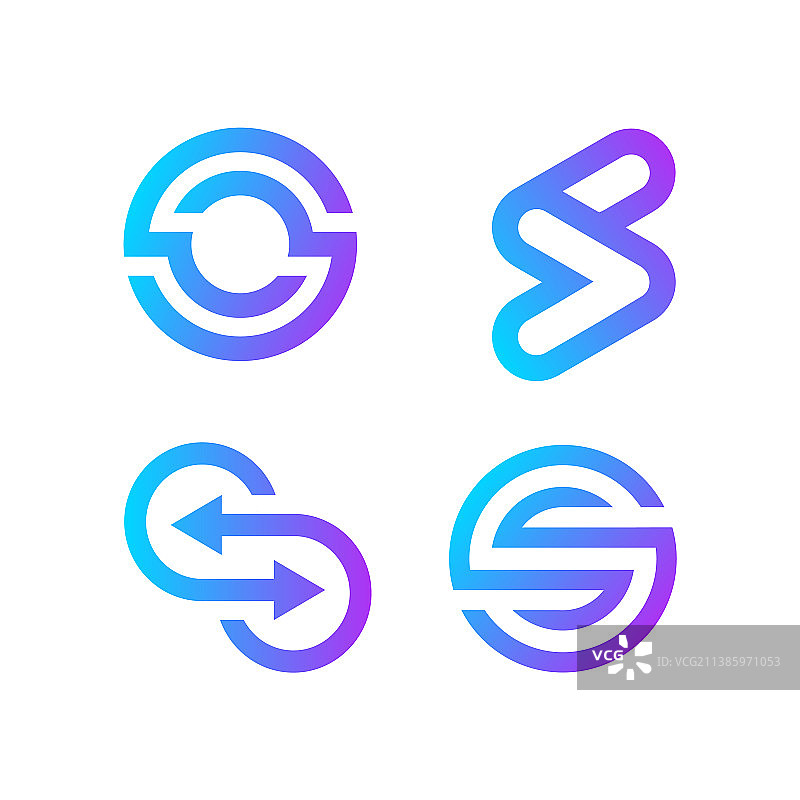 字母S标志系列图片素材