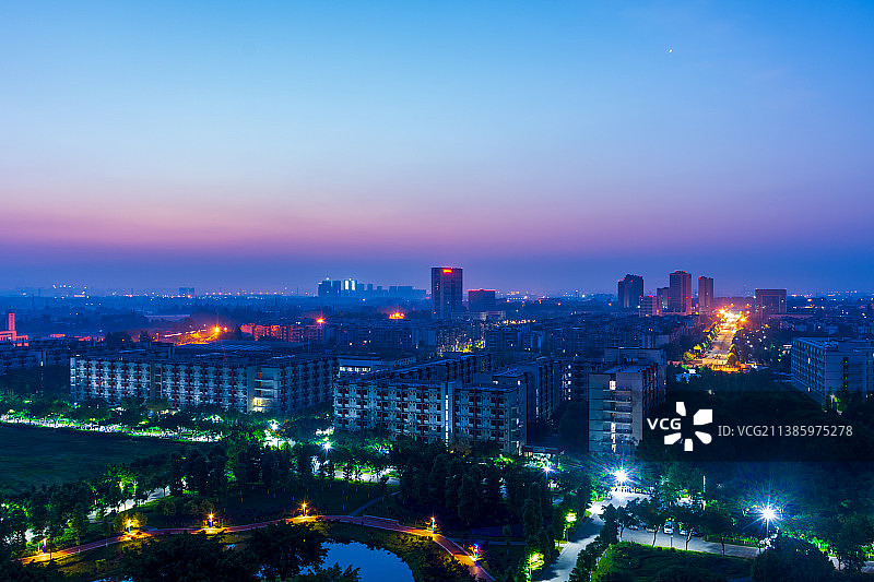 城市日出风光图片素材